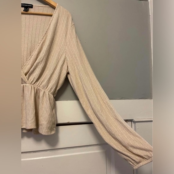 Ribbed Knit Surplice Top - Picture 6 of 10